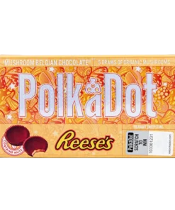 Wander into a nutty paradise with Polkadot’s Reeses milk chocolate bar, where the harmonious blend of peanut butter and creamy milk chocolate spells decadence.