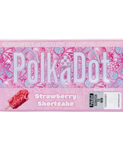 Escape to a strawberry field with our Strawberry Shortcake white chocolate bar, where sweet strawberry crunches sway gently amidst creamy white chocolate waves.